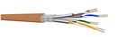 Cable CAT7A SFTP cca tourets à la coupe Couleur MARRON - EC7ASF4PEDF